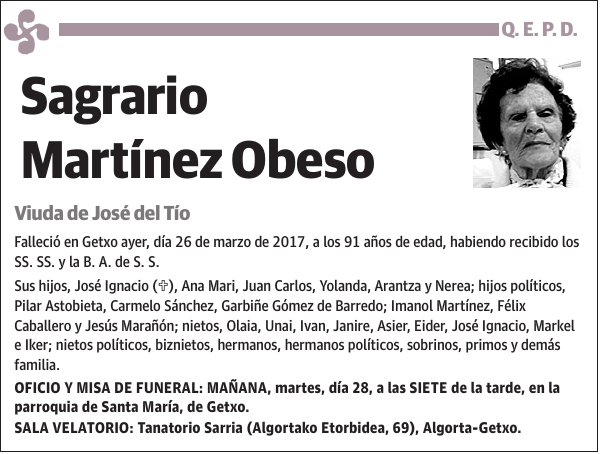 Sagrario Martínez Obeso