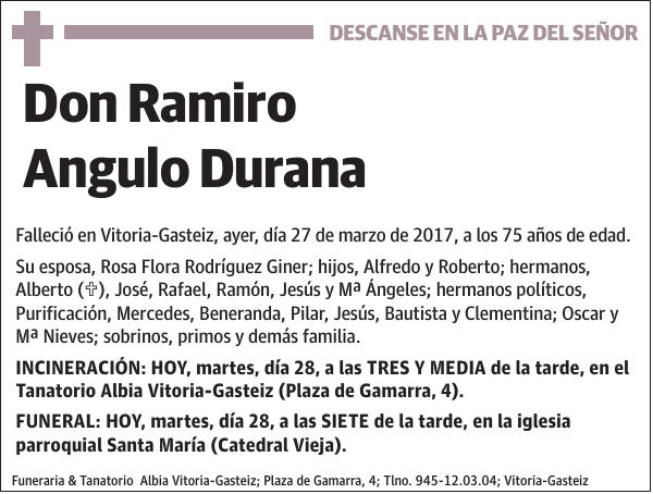 Ramiro Angulo Durana