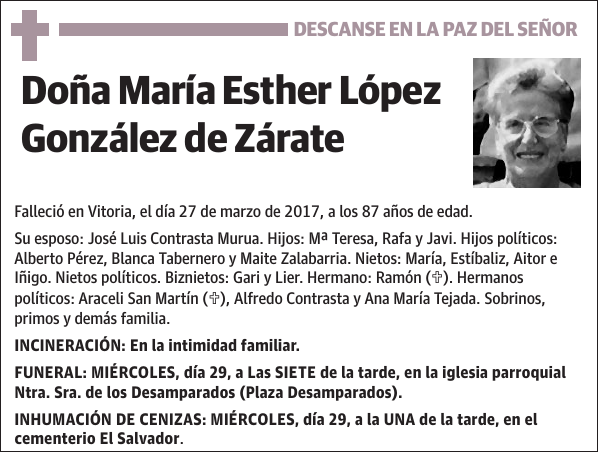 María Esther López González de Zárate