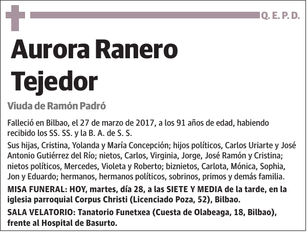 Aurora Ranero Tejedor
