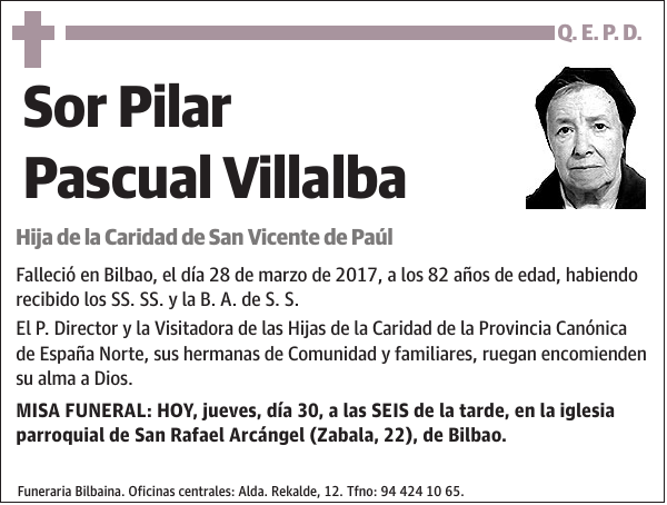 Sor Pilar Pascual Villalba