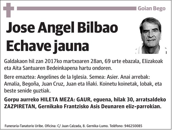 Jose Angel Bilbao Echave