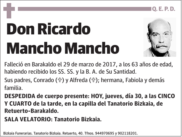 Ricardo Mancho Mancho