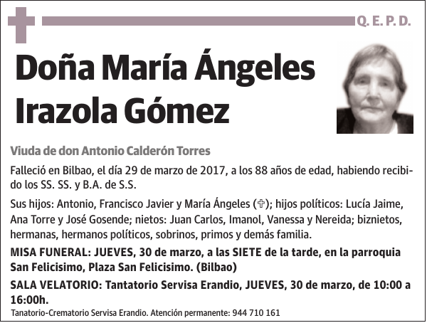 María Ángeles Irazola Gómez