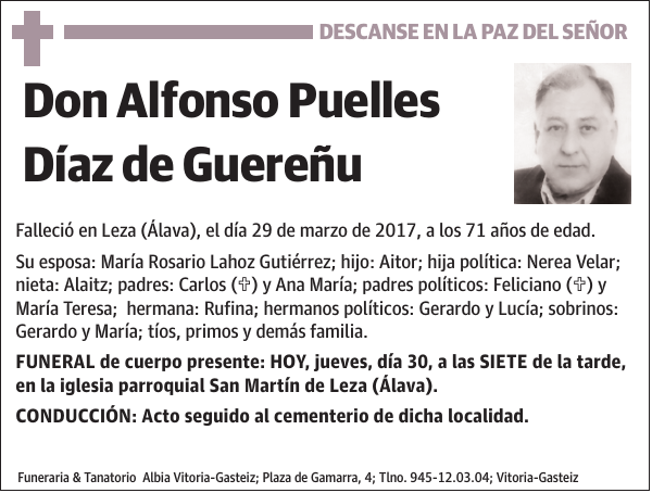 Alfonso Puelles Díaz de Guereñu