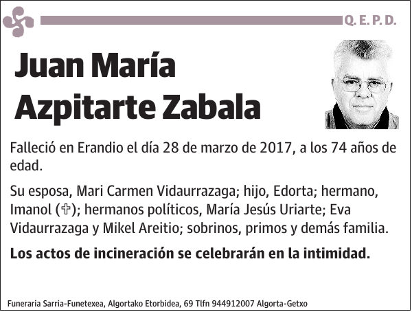 Juan María Azpitarte Zabala