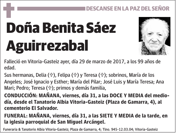 Benita Sáez Aguirrezabal