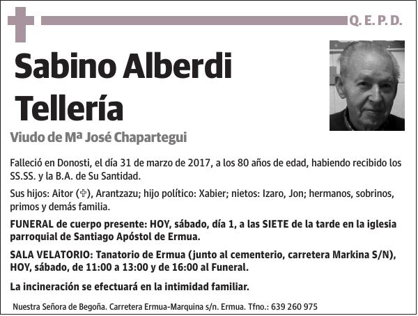 Sabino Alberdi Tellería