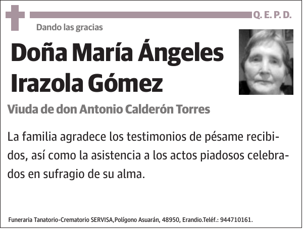 María Ángeles Irazola Gómez