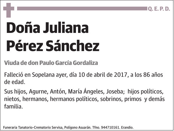 Juliana Pérez Sánchez