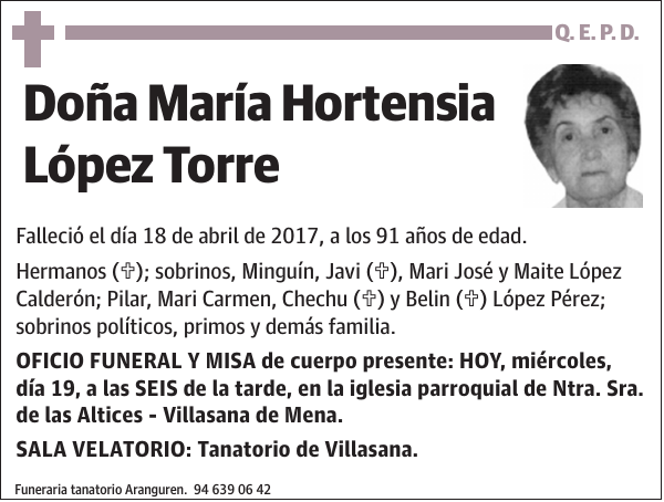 María Hortensia López Torre