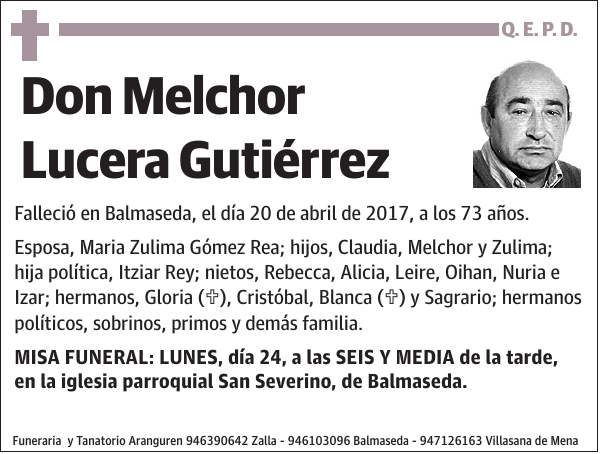 Melchor Lucera Gutiérrez