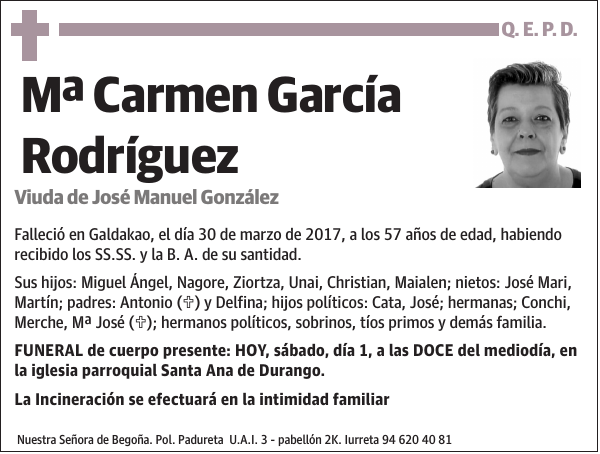 Mª Carmen García Rodríguez