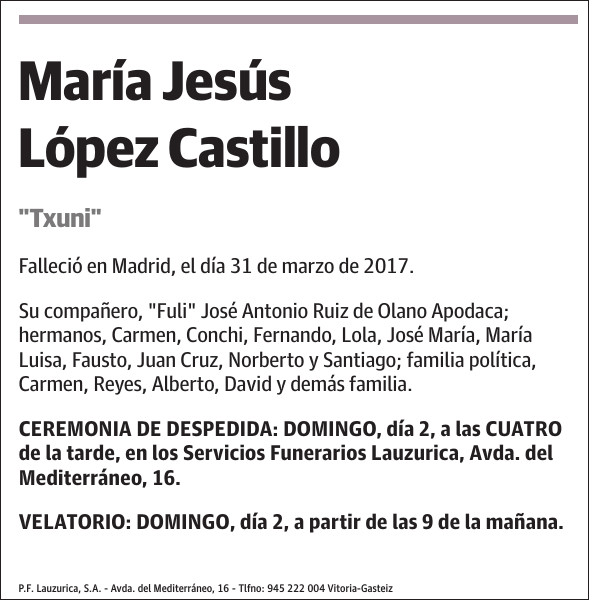 María Jesús López Castillo