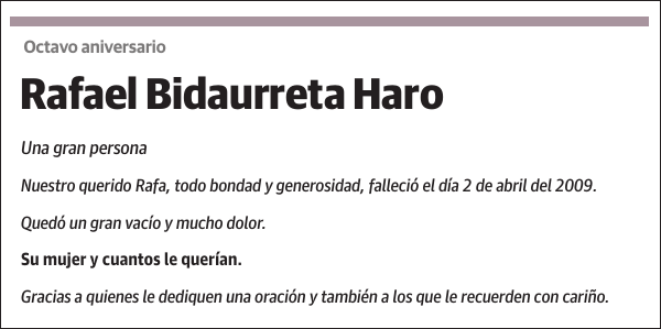 Rafael Bidaurreta Haro