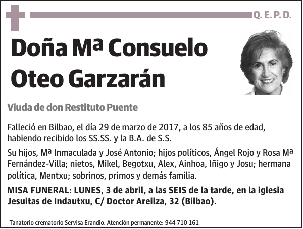 Mª Consuelo Oteo Garzarán