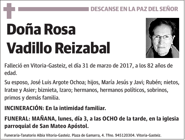 Rosa Vadillo Reizabal