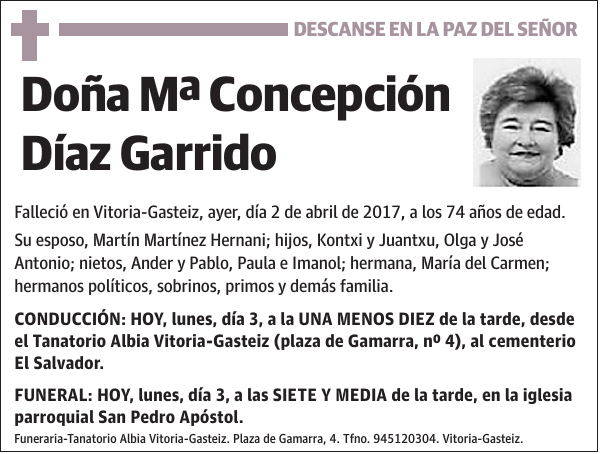 Mª Concepción Díaz Garrido