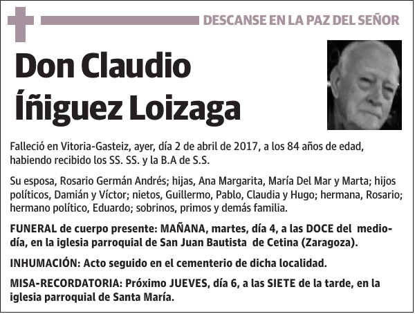 Claudio Íñiguez Loizaga