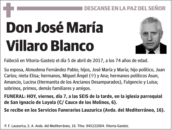 José María Villaro Blanco