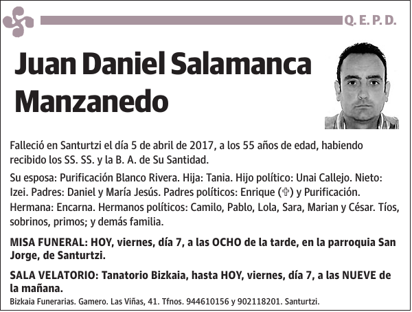 Juan Daniel Salamanca Manzanedo