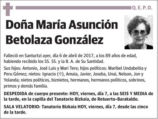 María Asunción Betolaza González