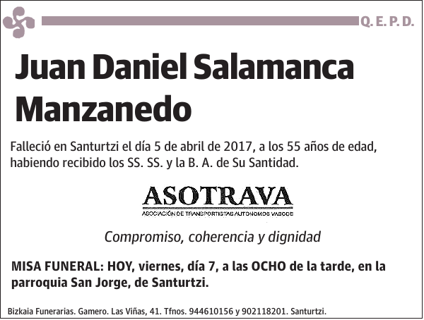 Juan Daniel Salamanca Manzanedo