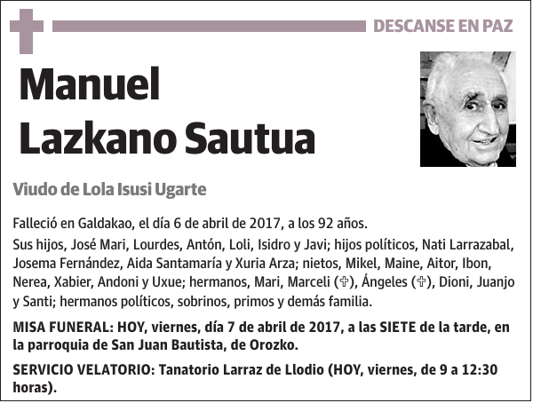 Manuel Lazkano Sautua