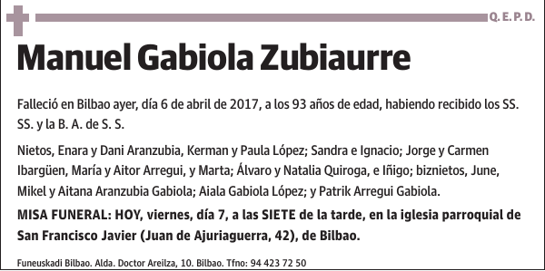 Manuel Gabiola Zubiaurre