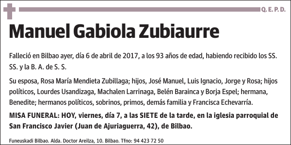 Manuel Gabiola Zubiaurre