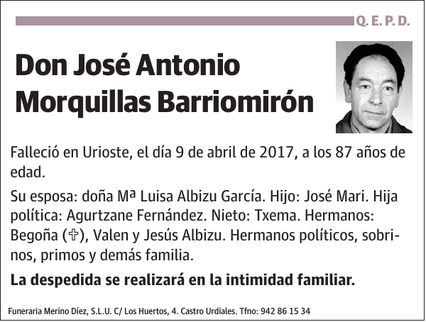 José Antonio Morquillas Barriomirón