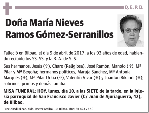 María Nieves Ramos Gómez-Serranillos