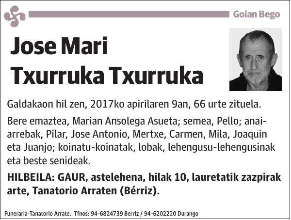 Jose Mari Txurruka Txurruka