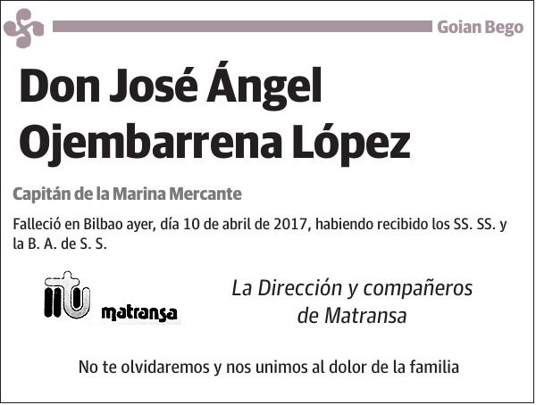 José Ángel Ojembarrena López