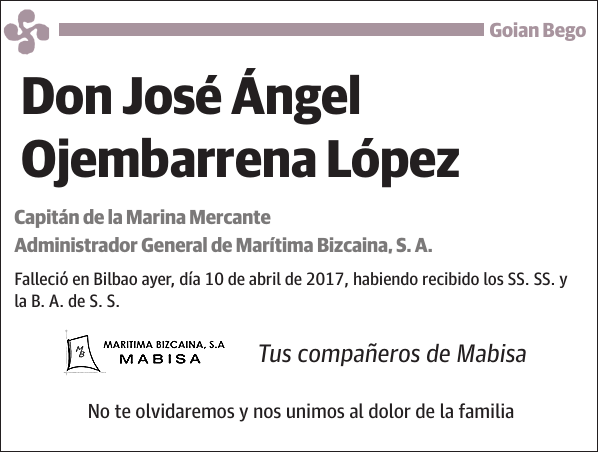 José Ángel Ojembarrena López