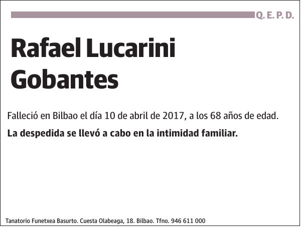 Rafael Lucarini Gobantes