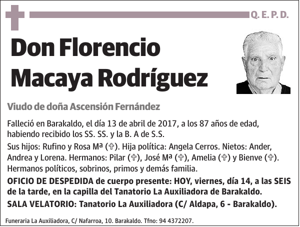 Florencio Macaya Rodríguez