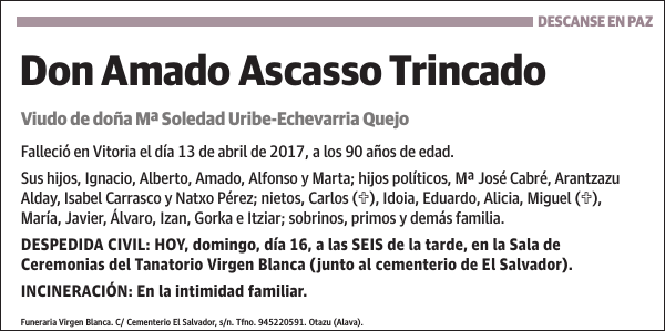 Amado Ascasso Trincado