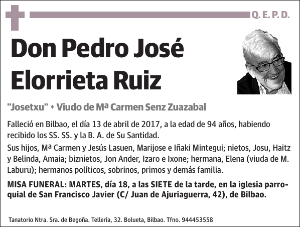 Pedro José Elorrieta Ruiz