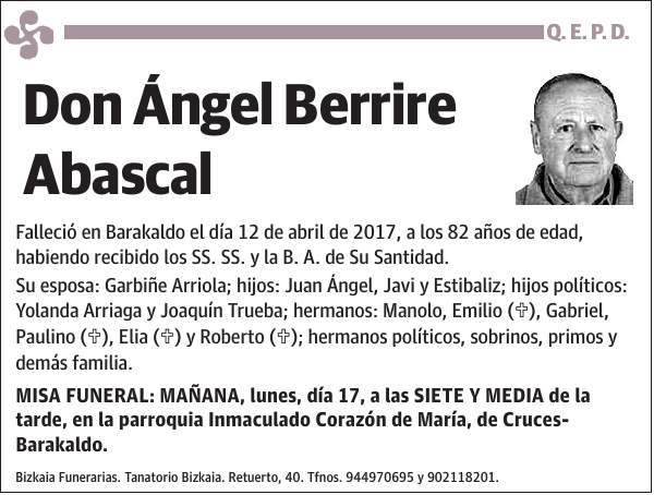 Ángel Berrire Abascal