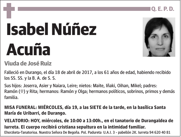 Isabel Núñez Acuña