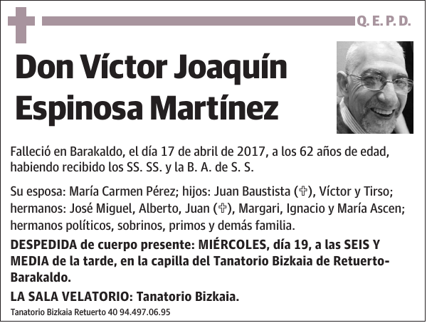 Víctor Joaquín Espinosa Martínez