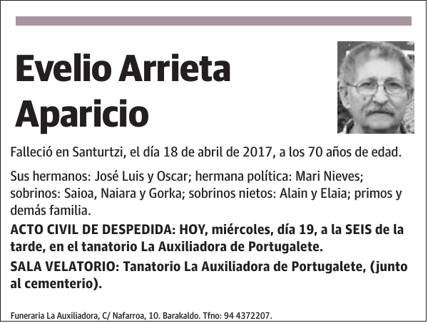 Evelio Arrieta Aparicio