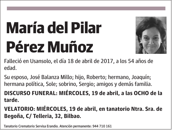 María del Pilar Pérez Muñoz