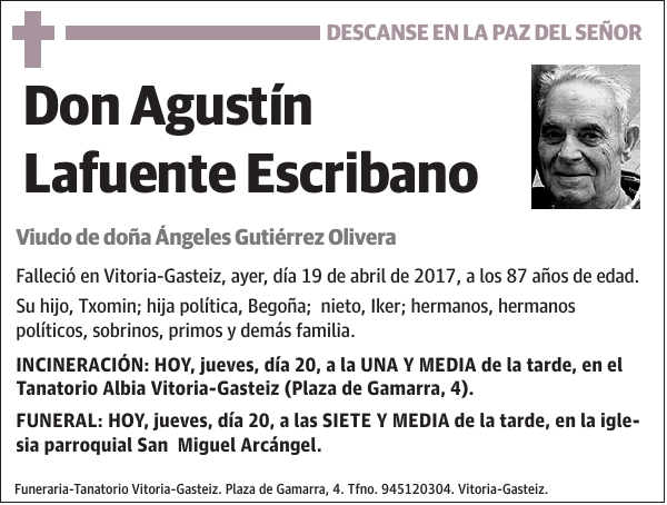 Agustín Lafuente Escribano