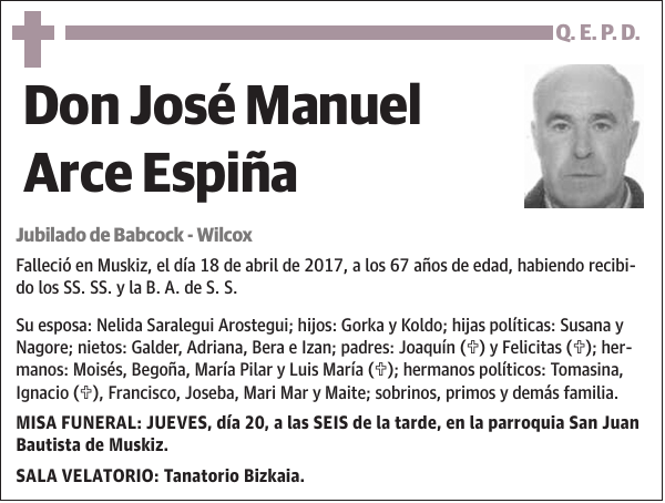 José Manuel Arce Espiña