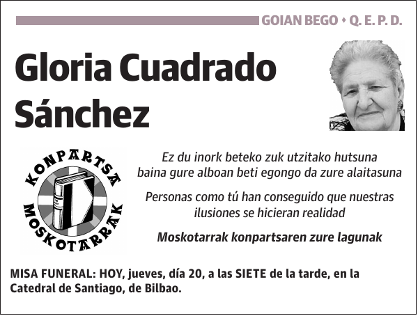 Gloria Cuadrado Sánchez