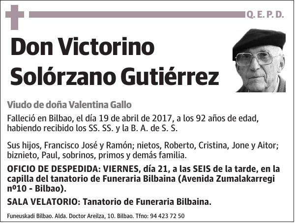 Victorino Solórzano Gutiérrez