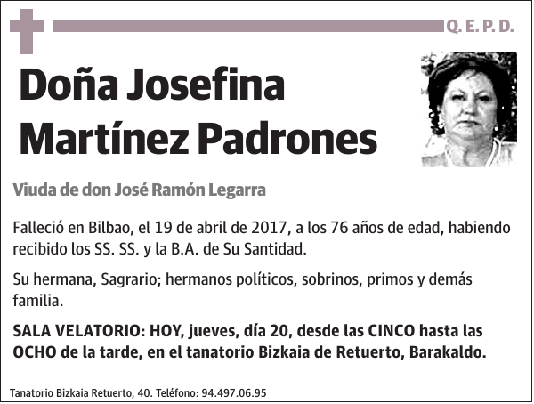 Josefina Martínez Padrones