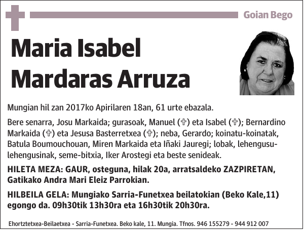 Maria Isabel Mardaras Arruza